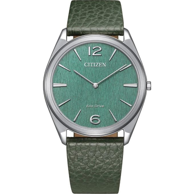 Citizen Suratto AR3120-32X Horloge - Leer - Groen - Ø 38 mm