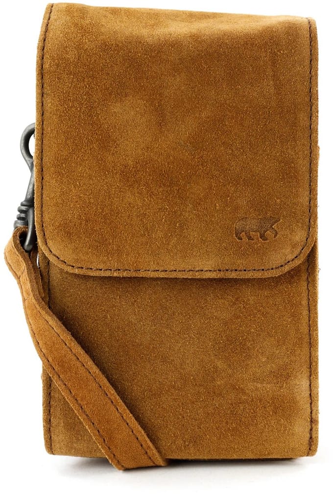 Bear Design Robbie Suede Leren Crossbodytas / Schoudertas - Cognac