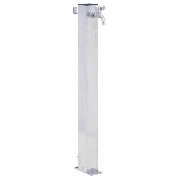 vidaXL - Waterzuil - vierkant - 60 - cm - roestvrij - staal