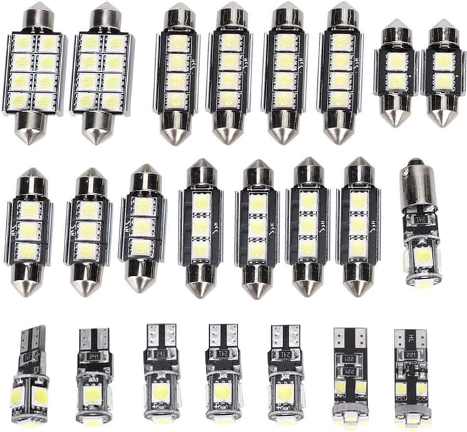 Led Autolamp - Witte Gloeilamp - Auto Interieur - 6500K Daglicht - T10 - Wit