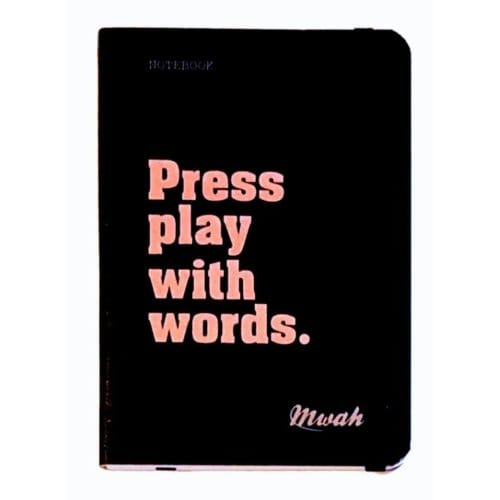 Mwah notitieboek A6 – Press play with words