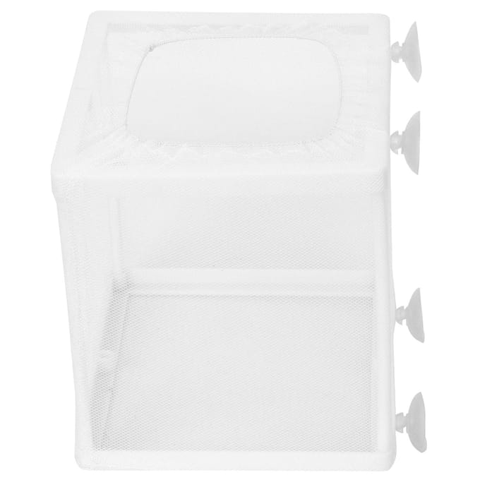 Aquarium Vis Kweekbak Isolatiebak Kweekbroedbak Broedstoof met Zuignappen white