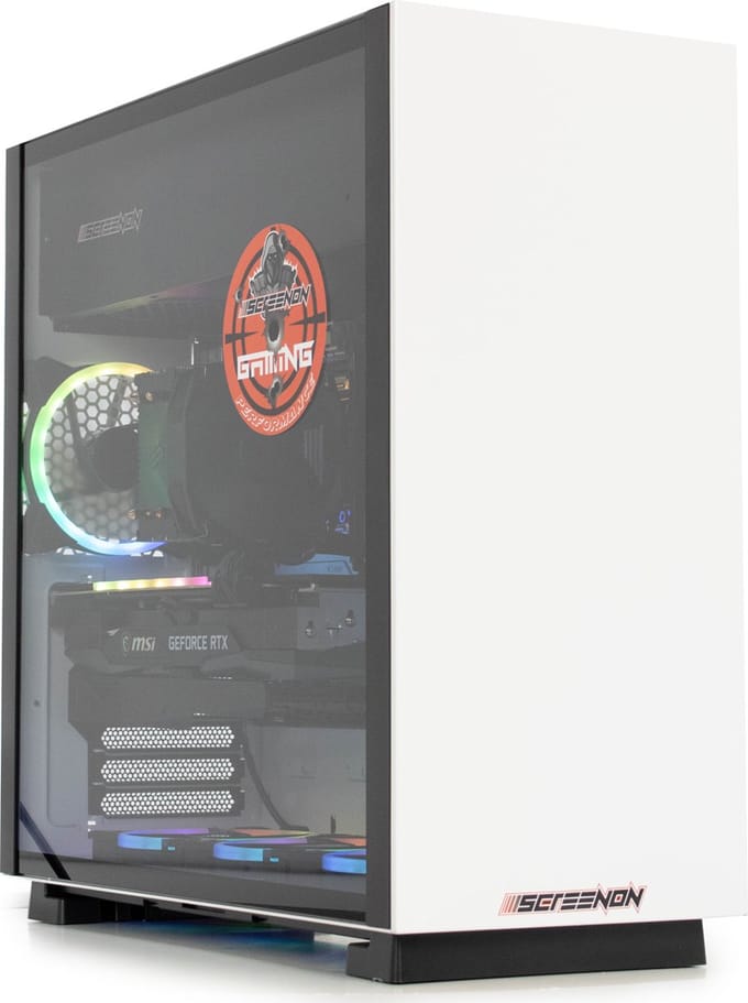 ScreenON - White Widow - Intel Core i9 - 480GB M.2 SSD + 1TB HDD - RTX 3060Ti - GamePC.X621828