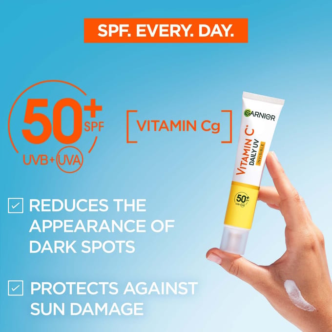 Garnier Vitamine C Daily UV Verhelderend Fluid Onzichtbare SPF 50+ 40 ml