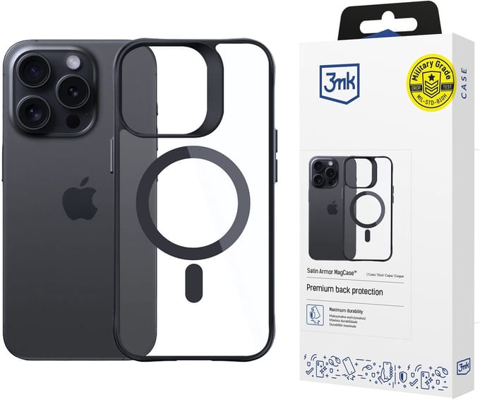Hoesje voor Apple iPhone 13 Pro - 3mk Satin Armor MagCase