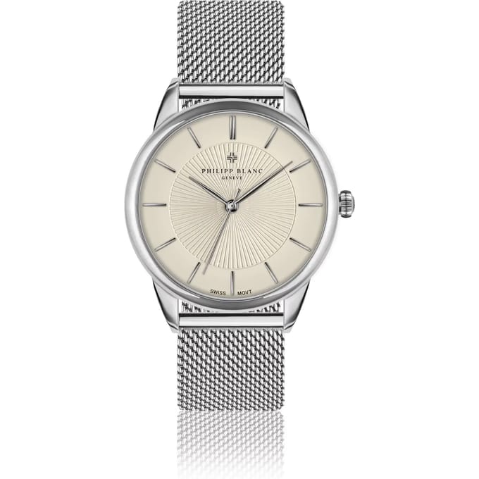 Mesh horloge Philipp Blanc Silver