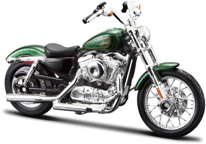 Maisto Harley-Davidson 2012 Xl 1200V - Modelauto - Schaal 1:18 - Groen