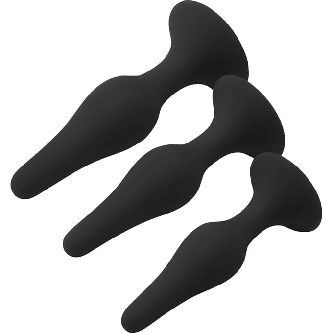 Dream Toys - Set 3 anaalpluggen in 3 maten met zuignap
