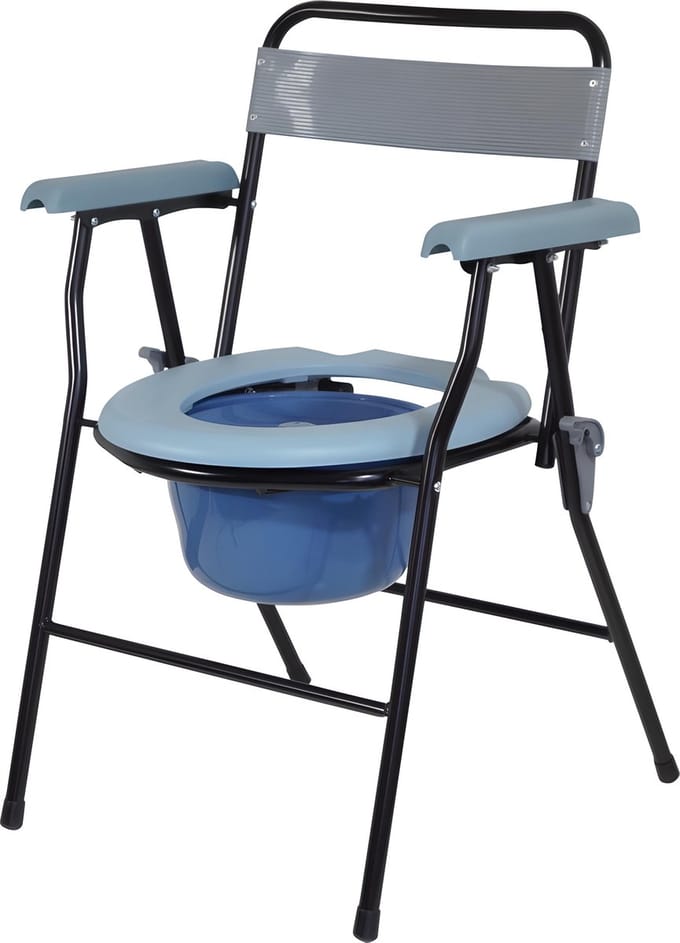 Aidapt Postoel inklapbaar - Lichtgewicht compact ontwerp - Blauw