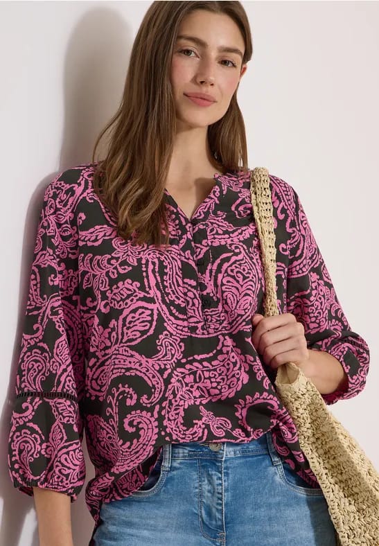 Tuniek met 3/4-mouwen en print