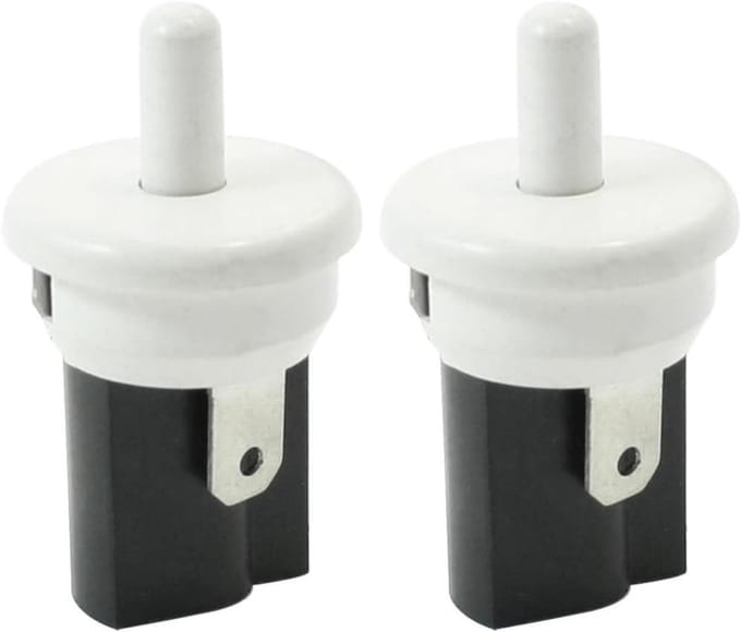 Koelkast Deur Schakelaar - Koelkastlamp Schakelaar - Koelkast Verlichting - Momentary SPST NC - 23 x 4 cm - Wit