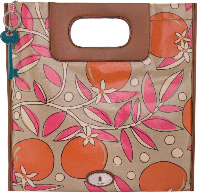 Fossil Wmns Schoudertas Key-per Roze-bloemenmix - UNI