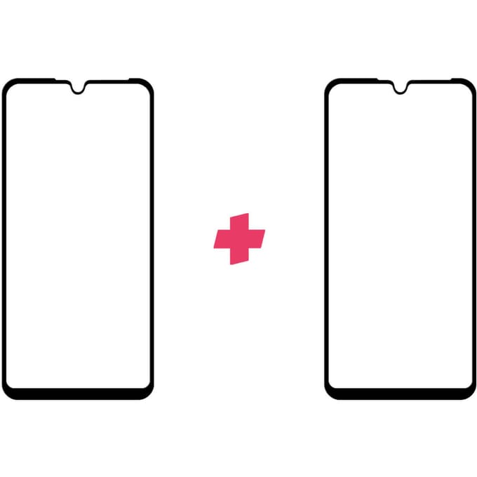 DuoPack: Huawei P30 Lite (New Edition) screenprotector gehard glas Edge to Edge