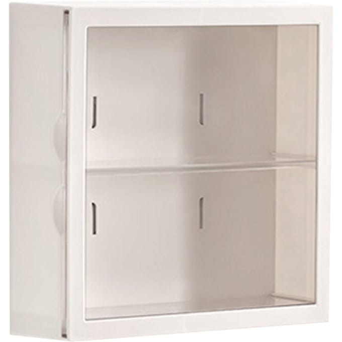 Wandgemonteerde Vitrine Blind Box Figuren Display Case Handwerk Opbergdisplayrek Stofdicht wit