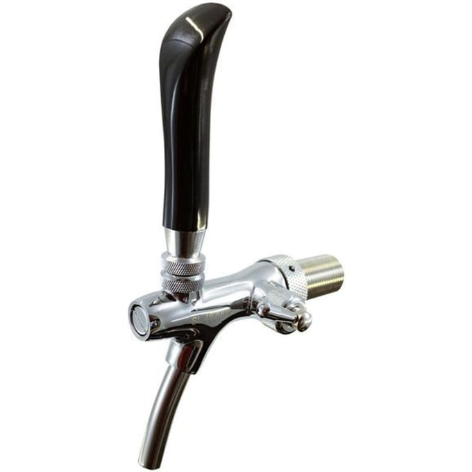 Robinet compensateur, robinet de tirage Ergo chromeé 5/8-35 mm avec bec 35 mm argenté