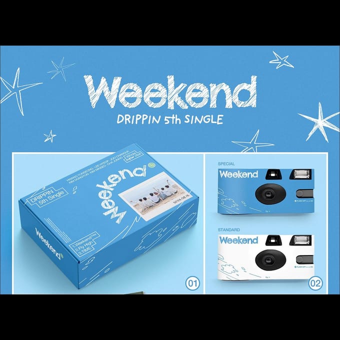 DRIPPIN - Version week-end. Album WEEKEND VER. blue