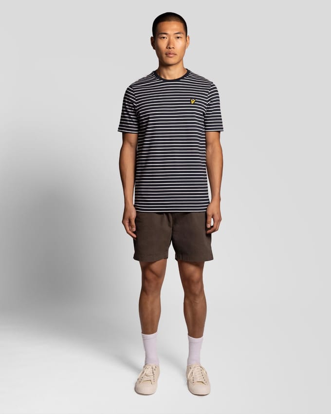 Lyle & Scott - Heren t-shirt - Maat L - Mannen - MARINE -