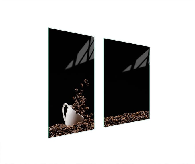 TMK ArtDeko - Snijplank - 75x52 cm - Glas - Koffiekleur