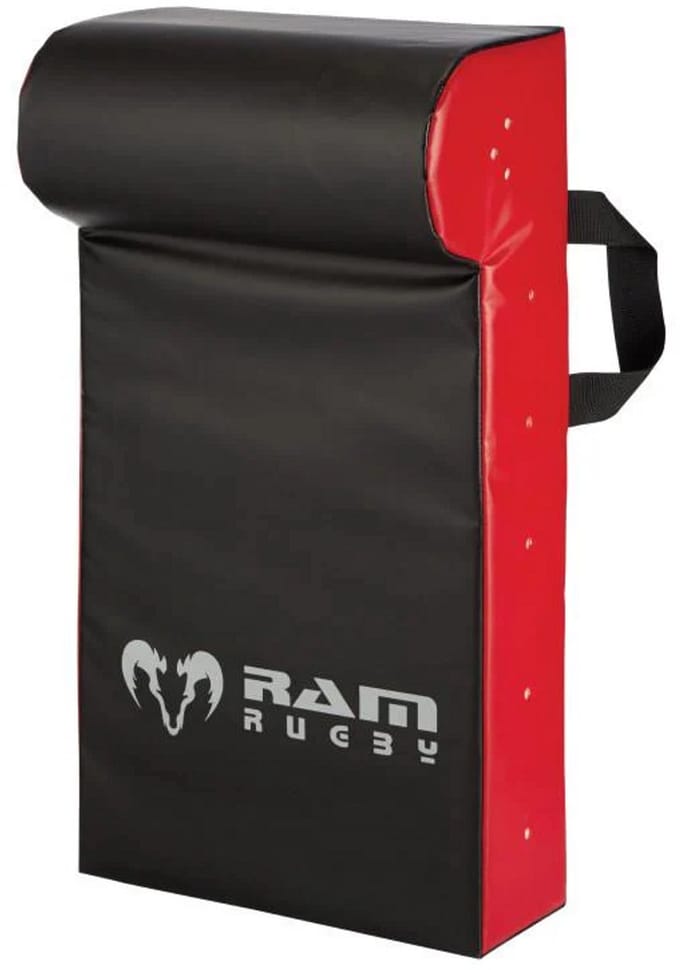 Single Wedge Hit Shield - PVC - High-Density Foam - Black / Red - Small
