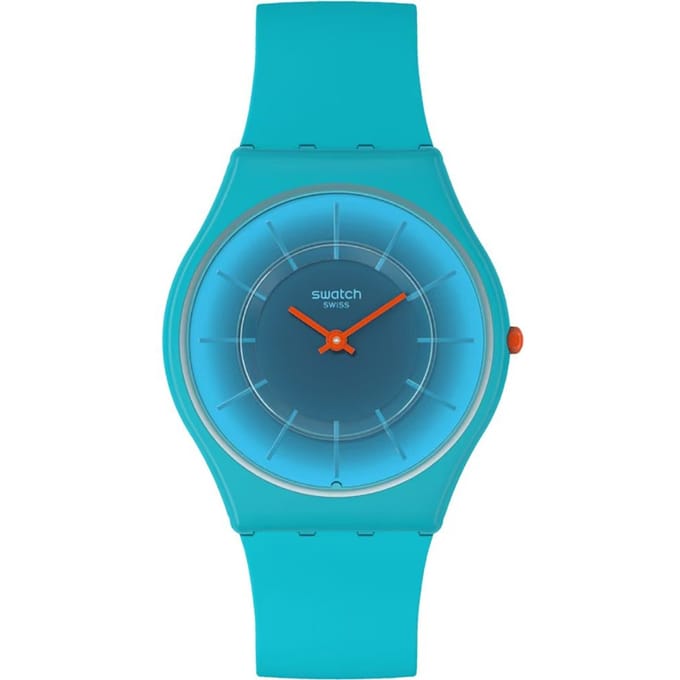 Swatch Skin SS08N114 Radiantly teal Horloge