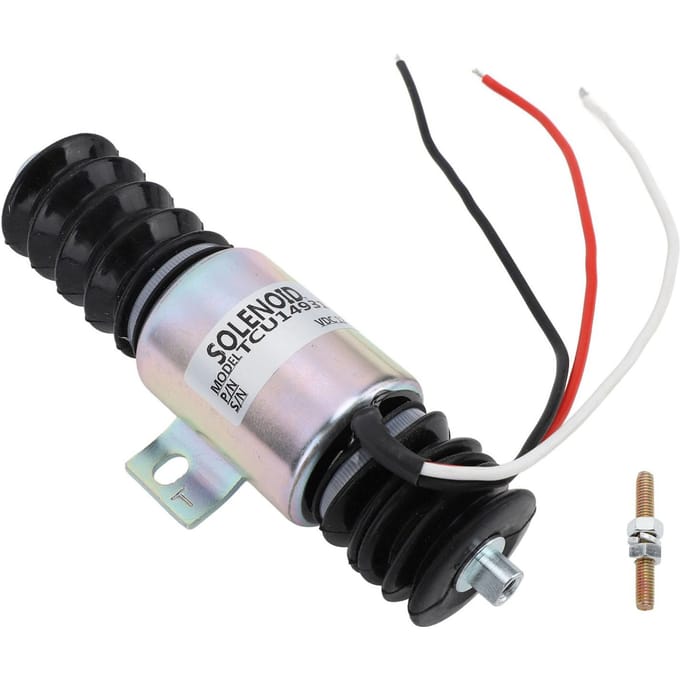 TCU14931 Elektrische Generator Afslaan Solenoïdeklep 12V 55mm Brandstofafsluit Solenoïdeklep voor