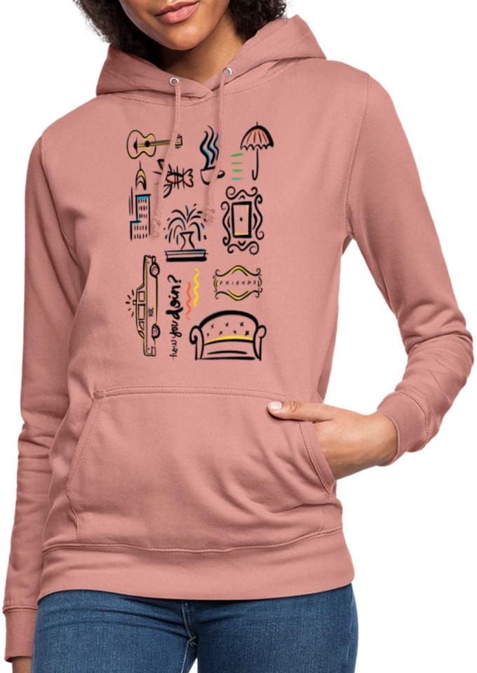 Friends Symbolen Hoodie Dames