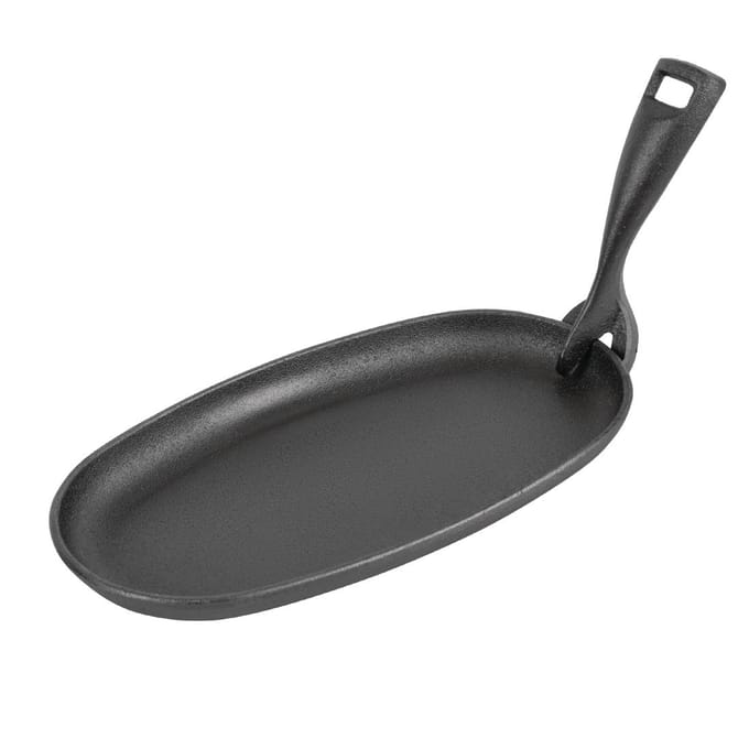 Olympia Gietijzeren Pan Ovaal 24cm GG133 - Horeca & Professioneel