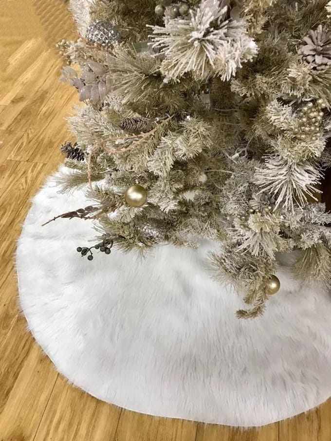 3BMT Kerstboomrok Wit - Kerstboomkleed - 90 cm