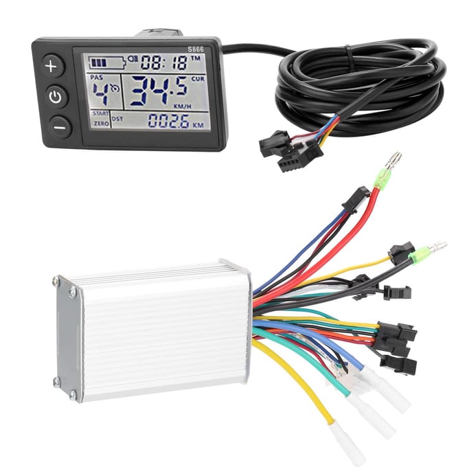 Elektrische fietscontroller 24V-48V/36V-60V 350W borstelloze e-bikecontroller Voltage 36V-60V gray