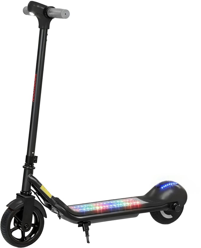 SPORTNOW Kids E-Scooter - Metaal, PP - 80 x 34 x 89 cm - Zwart