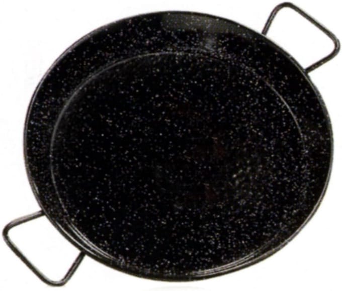 Paella Pan 28 cm Geëmailleerd Staal - Authentiek Koken