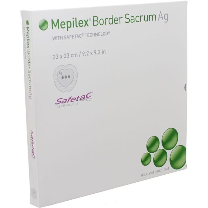 Mepilex Border Ag Sacrum Ster 23,0x23,0 5 392400