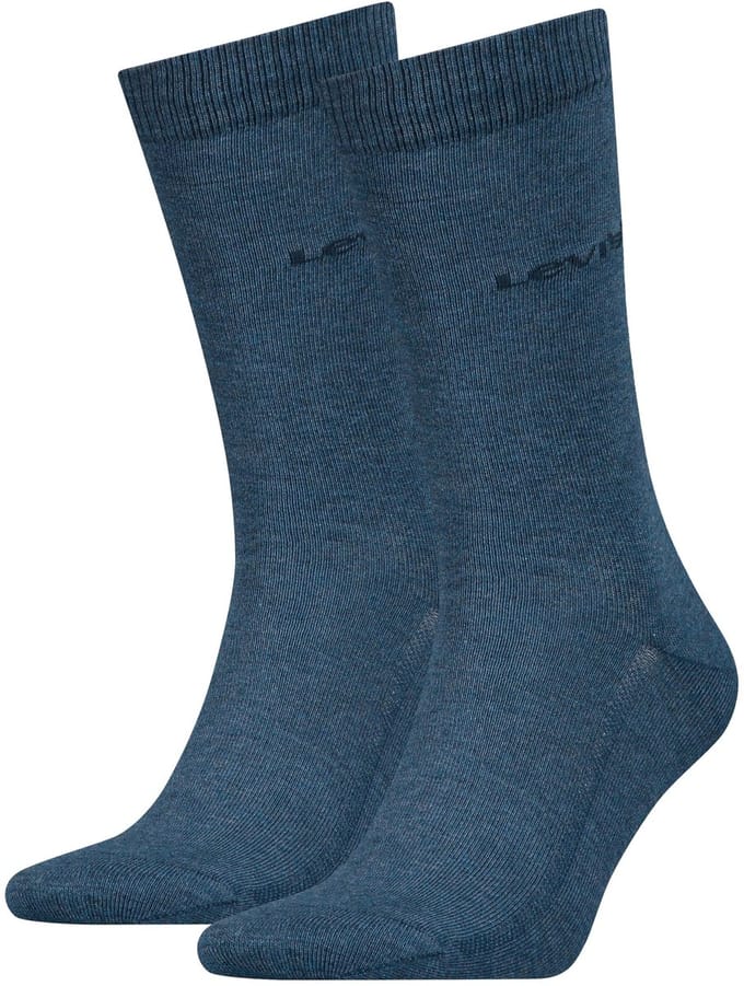 Levi's Herensokken Regular Cut Tencel & Organic Cotton 2-Pack Denim