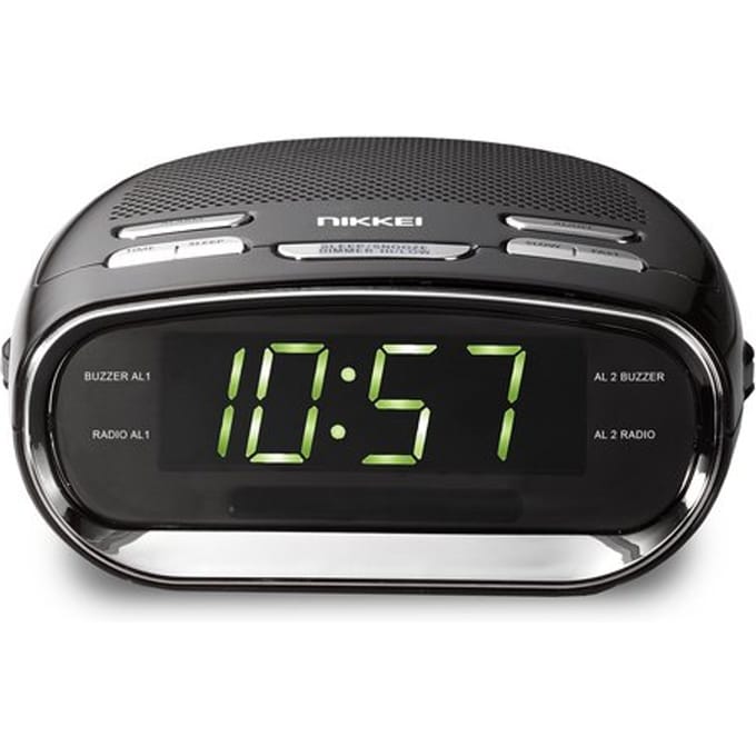 Nikkei NR151D - Klokradio met dubbele wektijd en snooze