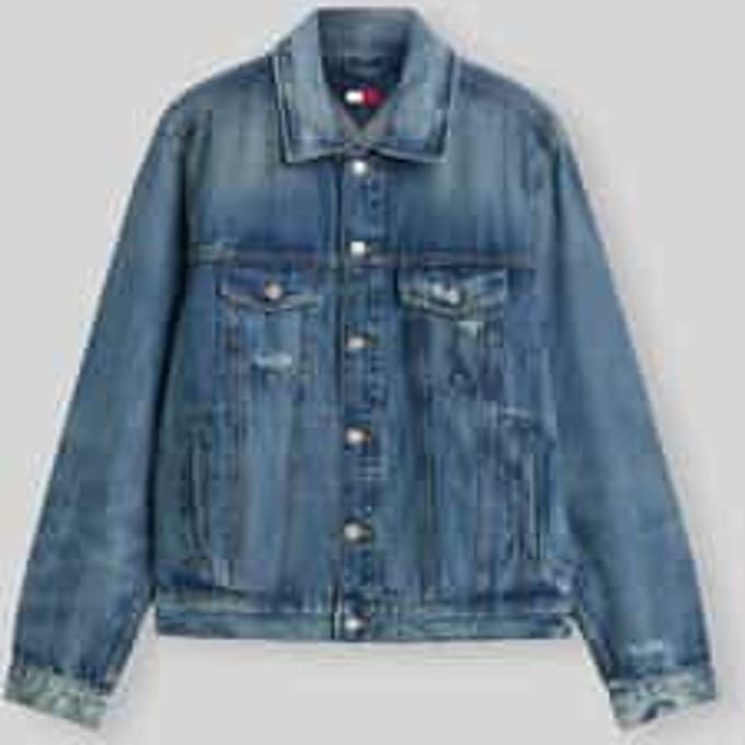 Regular fit Jeansjack van Katoenmix