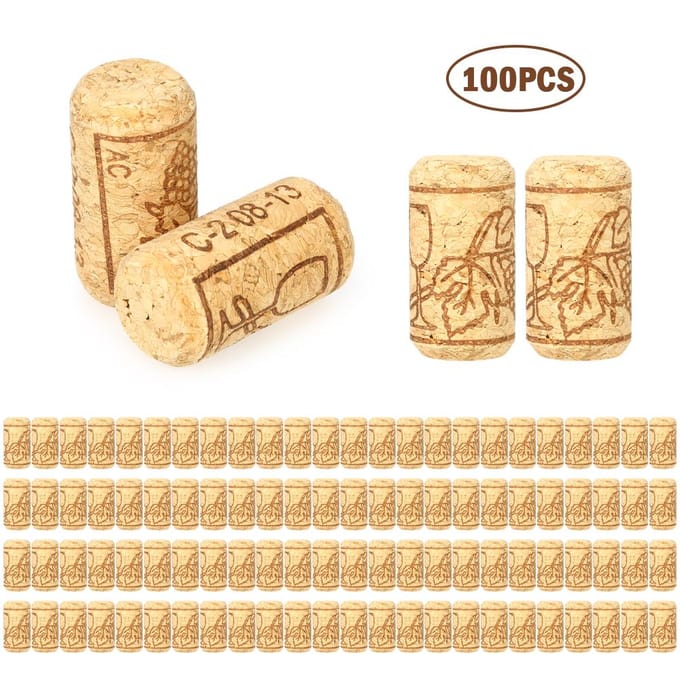 Bouchon de bouteille de vin rouge 40*21mm, bouchon de bouteille de vin rouge en chêne, bouchons de vin en chêne 100pcs