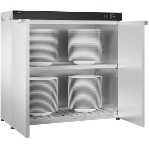 GGM Gastro Tellerwärmer - beheizt - 1,5 kW - 120 Teller Zilver