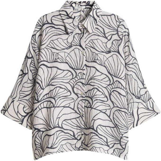 relaxed fit blouse in all-over look model 'Fashell'