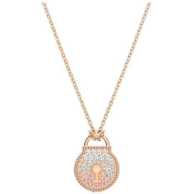 Swarovski Togetherness Lock Ketting Damesketting Roségoud Roze 5578393 Box (Random Color) white