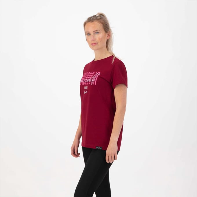 Rogelli Graphic Dames Sportshirt - Bordeaux