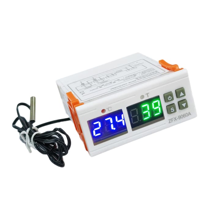 ZFX 9060A Digitale Temperatuurregelaar Intelligente Temperatuurregelaar AC110 220V 10A Timer Thermostaat Ondersteuning wit
