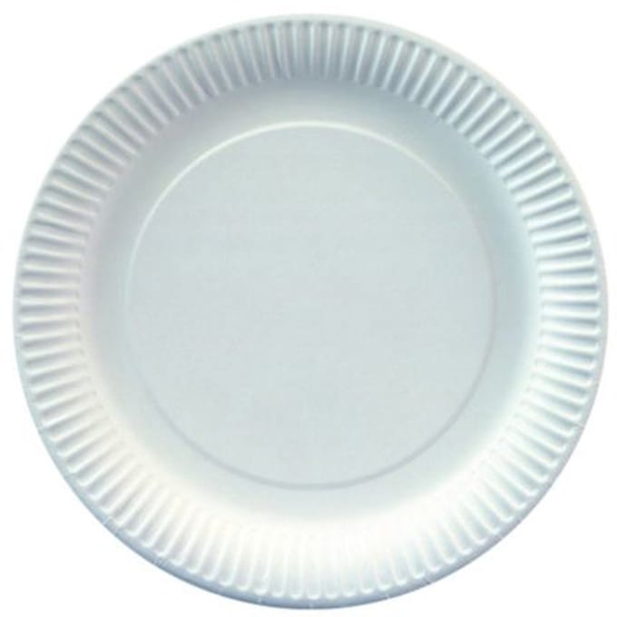 15x 20 Borden karton rond Ø 23 cm wit