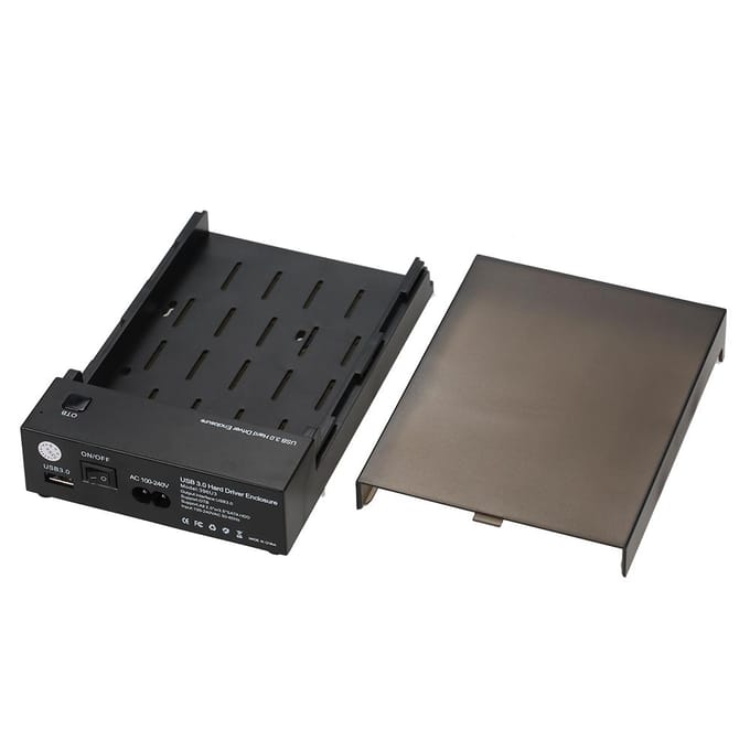 USB 3.0 2,5  3,5  SATA HDD-behuizing Draagbare SSD HDD-behuizing Ondersteuning UASP OTB One Touch Backup US-stekker US Plug