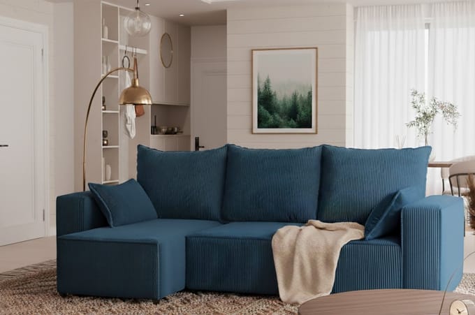 Luxe Uitschuifbare Slaapbank – 246x145 cm – Industrohome