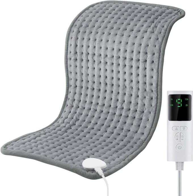 DYNA® Warmtekussen oplaadbaar - Warmtekussen - Warmtekussen elektrisch - Grijs - ‎ 30cm x 10cm x 10cm