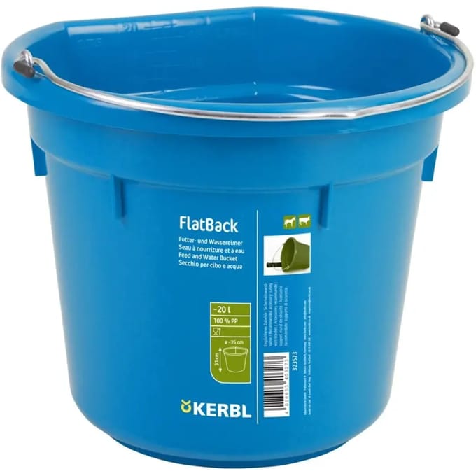 Stabiele emmer Kerbl FlatBack
