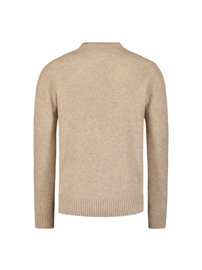 No Excess Pullover Crewneck Melange Cables Kit Size: 3XL | Sweaters Outlet | Heren | Beige