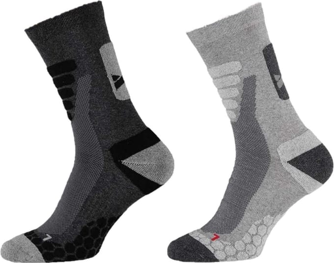 Xtreme - 4-Pack - Wandel Sokken - Coolmax Drukverdeling - Heren / Dames - grijs - 45-47 - 122650000
