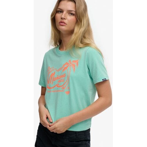 Superdry - Roadside Trade Relaxed T-shirt - Dames - T-shirts