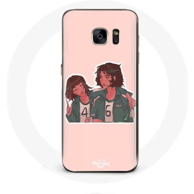 Coque - Samsung - Galaxy S7 - Souple - Rose - Squid Game